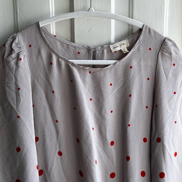 Anthropologie Meadow Rue Polka Dot Ruffle Dress - Picture 4 of 8